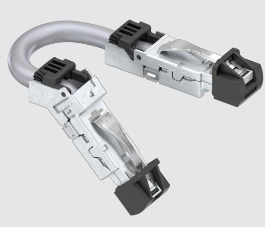 Amphenol Communications Solutions-DRPC21A001940 null Cable Assembly Cat 6a S/FTP 1m 26AWG RJ-45 to RJ-45 8 to 8 POS M-M IDT-IDT Bag