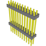 Conn Board Stacker HDR 22 POS 2.54mm Solder ST Top Entry Thru-Hole Bulk