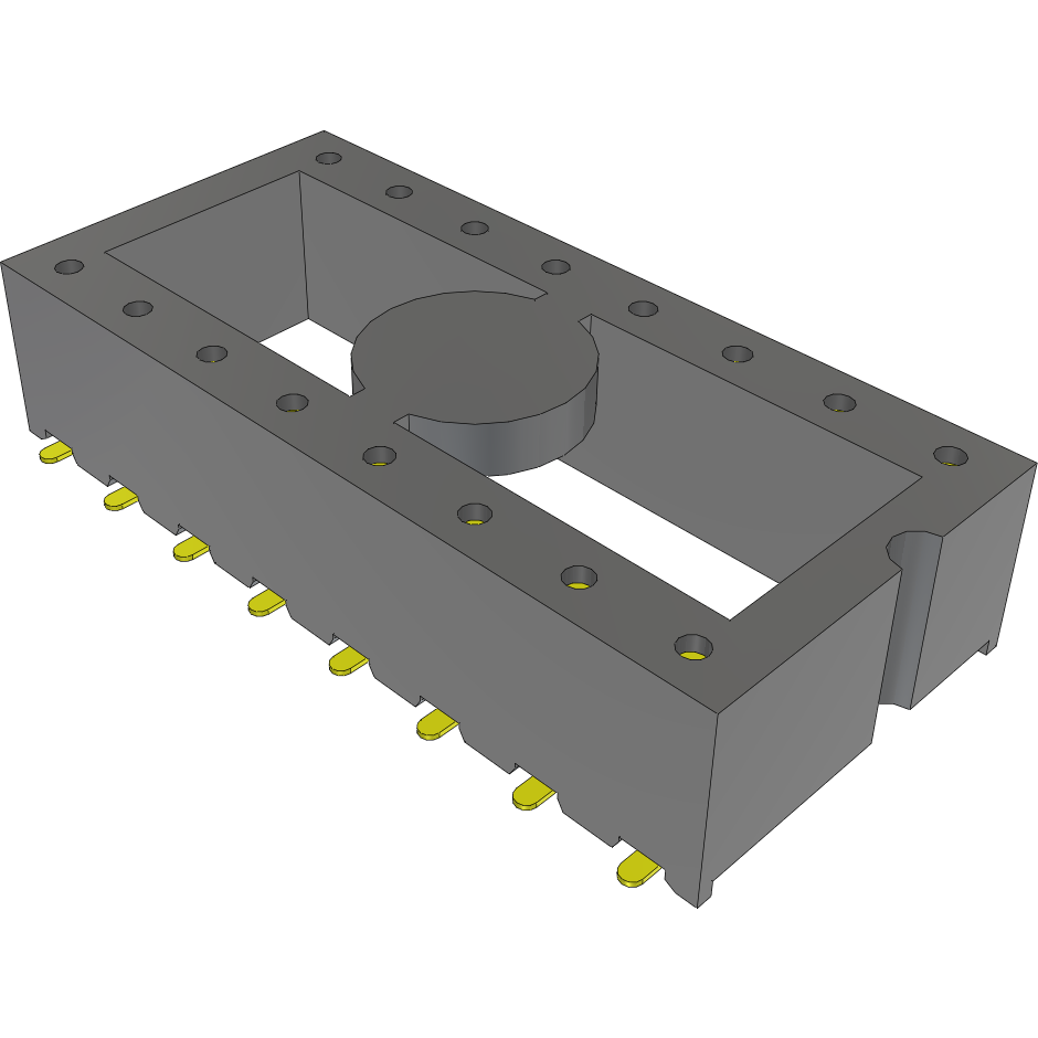 Samtec-ICF-316-S-O-TR 插座连接器 Conn DIP Socket SKT 16 POS 2.54mm Solder ST SMD T/R