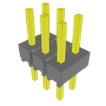 Conn Unshrouded Header HDR 6 POS 2.54mm Solder ST Top Entry Thru-Hole Bulk