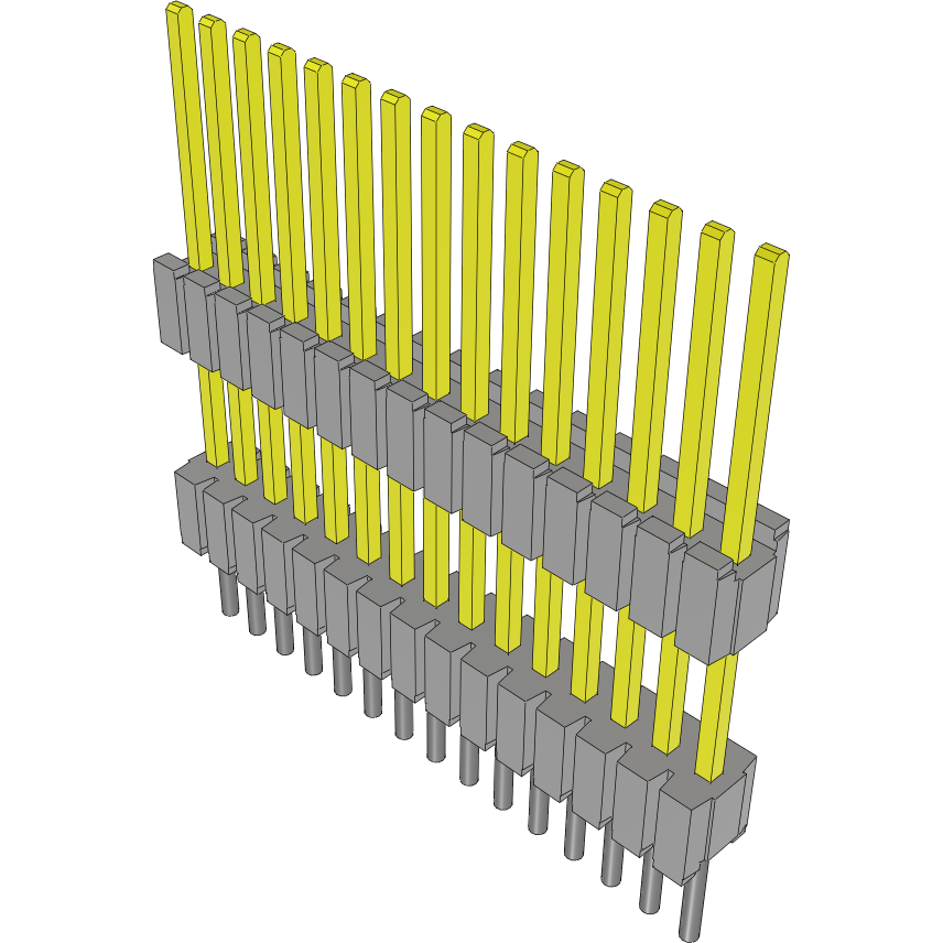 Samtec-DWM-15-59-L-S-370 Steckverbinderleisten und Leiterplattenbuchsen Conn Board Stacker HDR 15 POS 1.27mm Solder ST Thru-Hole Tube