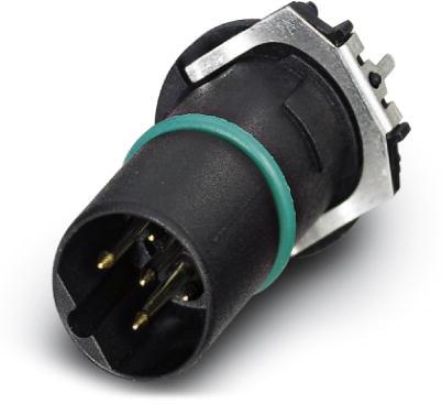 PHOENIX CONTACT-1552230 圆形连接器 Conn M12 Circular PIN 5 POS Solder ST Cable Mount 5 Terminal 1 Port Tray