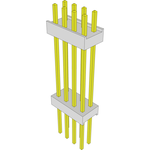 Conn Board Stacker HDR 8 POS 2.54mm Solder ST Top Entry Thru-Hole Bulk