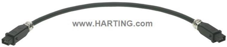 HARTING-33572110105002 Assemblage de câble à fibre optique Cable Assembly Hybrid 10m Duplex LC to Duplex LC 2 to 2 POS PL-PL