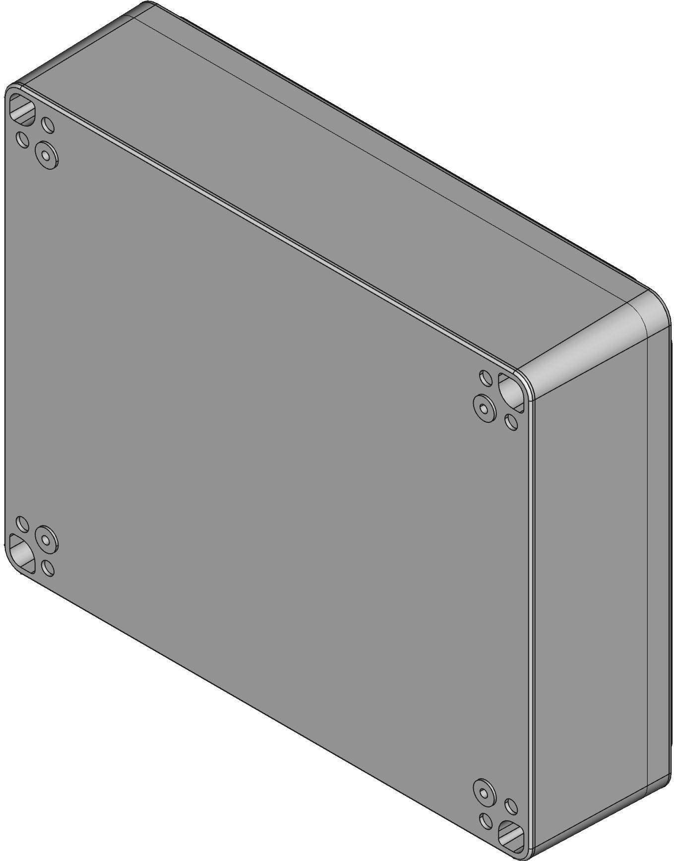 Hammond Manufacturing-RS5705 Kästen, Gehäuse und Gestelle Light Gray Acrylonitrile Butadiene Styrene Wall Mount Watertight Enclosure