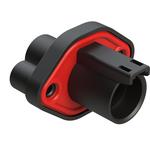 Conn Housing RCP 1 POS Crimp ST Panel Mount Black