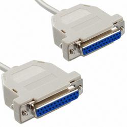 Assmann WSW components, Inc-AK251-3 Andere Kabelbaugruppen D-Sub cables Serial connection cable DB female 25 pins 7 wire cable shielded 28 AWG DB female 25 pins 3m beige