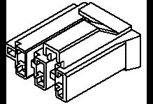 Molex-0351790480 Carcaza de cables discretos de conector Conn Housing F 4 POS Crimp ST Panel Mount Bag