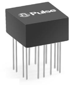 iNRCORE, LLC-SLQT1553-45 电信变压器 Telecom Transformer 1CT:2.5CT/1CT:1.79CT 1Ohm Prim. DCR 3.5Ohm Sec. DCR 16 Terminal Pin Thru-Hole