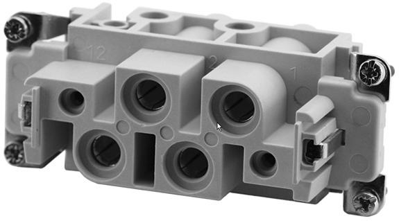 Amphenol-C146 10B004 100 13 Steckverbinder, rechteckig Female insert with power and signal contacts 4 E16