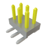 Samtec-TMM-103-01-S-D-SM Steckverbinderleisten und Leiterplattenbuchsen Conn Unshrouded Header HDR 6 POS 2mm Solder ST Top Entry SMD Tube