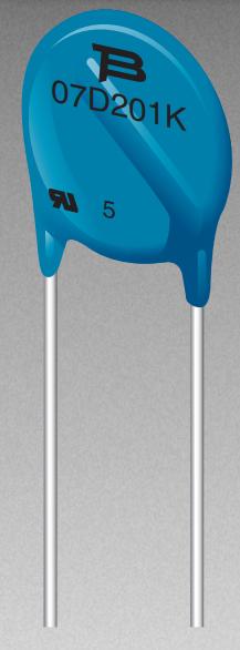 Bourns-MOV-07D781KK Varistor Var MOV 480VAC/640VDC 1200A 780V Thru-Hole Radial