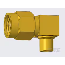 TE Connectivity-1051178-1 Conector RF Conn SMA 0Hz to 12.4GHz 50Ohm Solder RA Cable Mount PL Gold Over Nickel Package