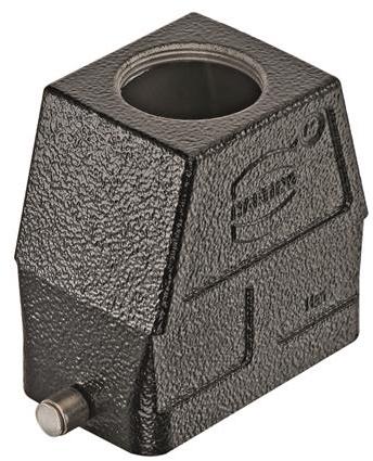 HARTING-19370060447 Schrumpfbalgenadapter Hood 180° 6B Shell Size Powder Die Cast Aluminum Single Lock Han®