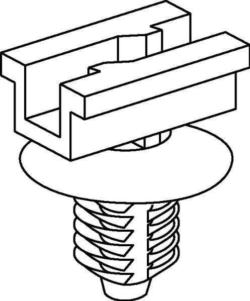 HellermannTyton-155-03800 null CONNECTOR CLIP HOLE DIA. 6.5-7.0MM PANEL 0.7-6.0MM/ PA66HIRHS BLACK 500/PACK