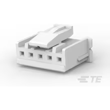 TE Connectivity-1744417-5 Einzeladersteckverbinder, Gehäuse Conn Housing RCP 5 POS 2.5mm Crimp ST Cable Mount Natural Bag