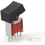 TE Connectivity-2267088-7 Switch Rocker Switch Rocker ON ON SPDT PC Pins Curved Rocker 20VAC 20VDC 0.4VA 30000Cycles