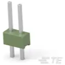 TE Connectivity-826936-2 Cabezales del conector y receptáculos PCB Conn Unshrouded Header HDR 2 POS 2.54mm Solder ST Top Entry Thru-Hole Carton