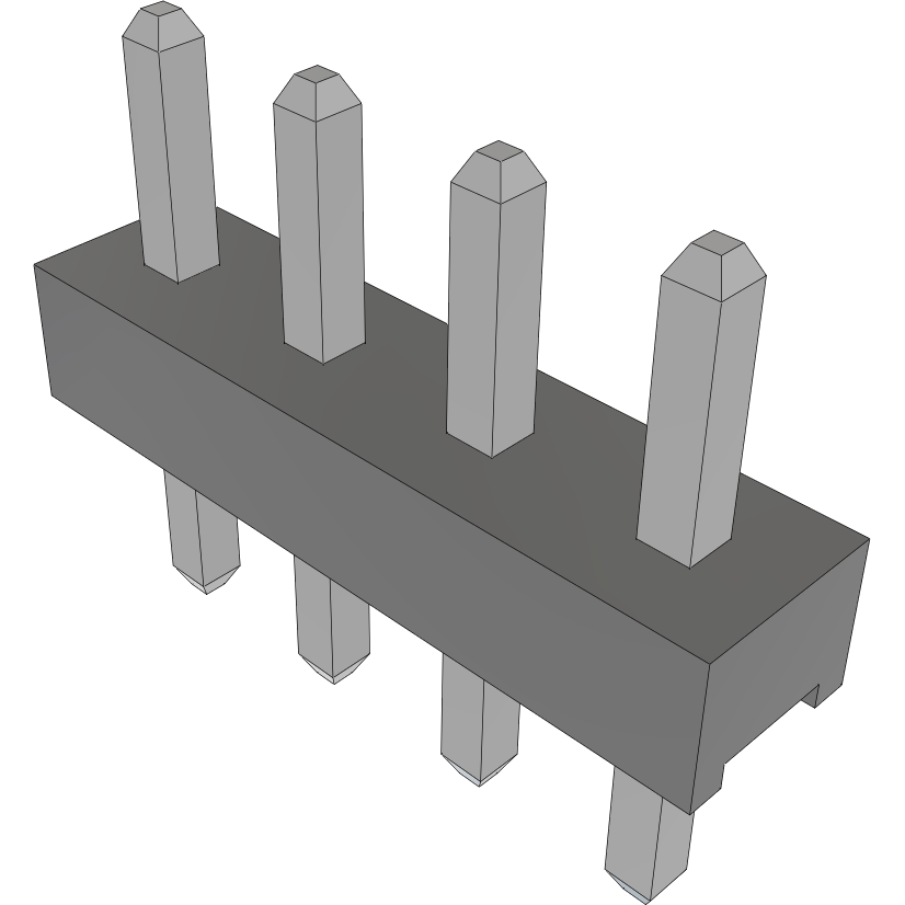 Samtec-MTMM-104-02-T-S-100 Piastre connettori e prese PCB Conn Unshrouded Header HDR 4 POS 2mm Solder ST Top Entry Thru-Hole Bulk