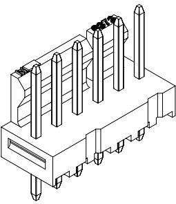 Molex-0026013194 Cabezales del conector y receptáculos PCB Conn Wire to Board HDR 10 POS 2.54mm Solder ST Top Entry Thru-Hole Bulk