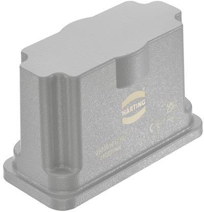 HARTING-09300161719 Steckverbinderzubehör Connector Accessories Docking Frame Straight Aluminum Die Cast/Stainless Steel/Nitrile Butadiene Rubber Dust Gray Powder