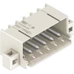 THT Male Header, 1.4 mm Dia solder pin, angled, clamping collar, Pin spacing 5 mm, 3-pole