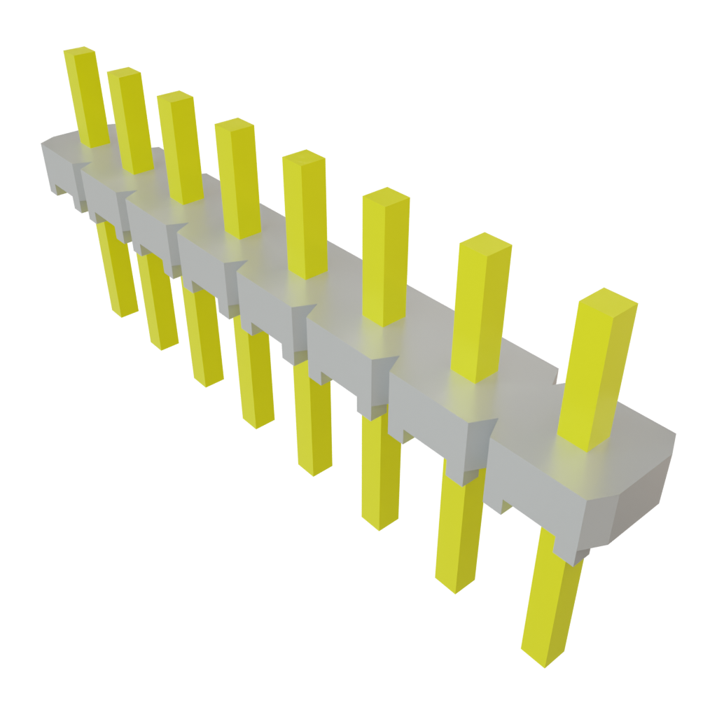 Samtec-TLW-108-05-T-S Connector Headers and PCB Receptacles Conn Unshrouded Header HDR 8 POS 2.54mm Solder ST Top Entry Thru-Hole Bulk