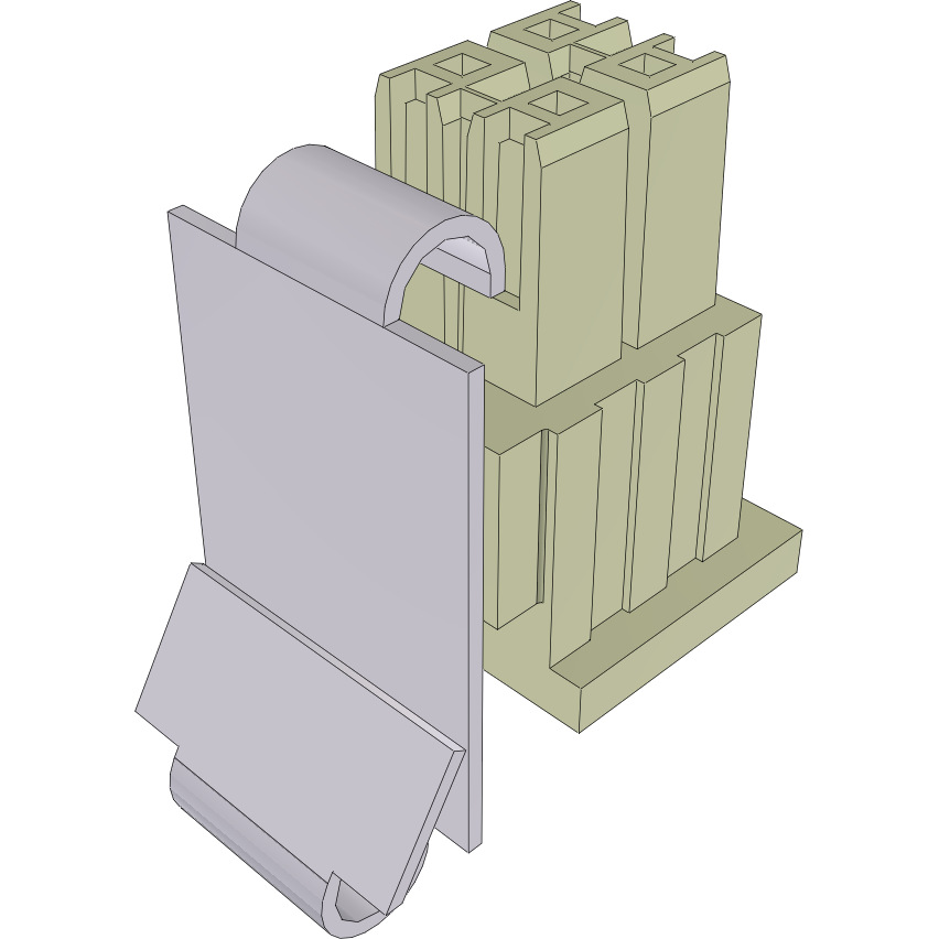 Samtec-IPD1-02-D-K-M Carcaza de cables discretos de conector Conn Housing RCP 4 POS 2.54mm Crimp ST Cable Mount White Bulk