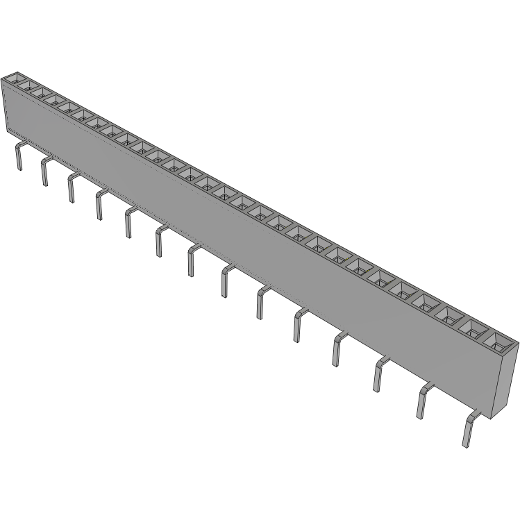 Samtec-BCS-128-LM-S-PE Piastre connettori e prese PCB Conn Socket Strip SKT 28 POS 2.54mm Solder ST Top Entry Thru-Hole TIGER CLAW™ Tube