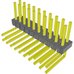 Conn Unshrouded Header HDR 20 POS 2.54mm Solder RA Side Entry Thru-Hole Bulk