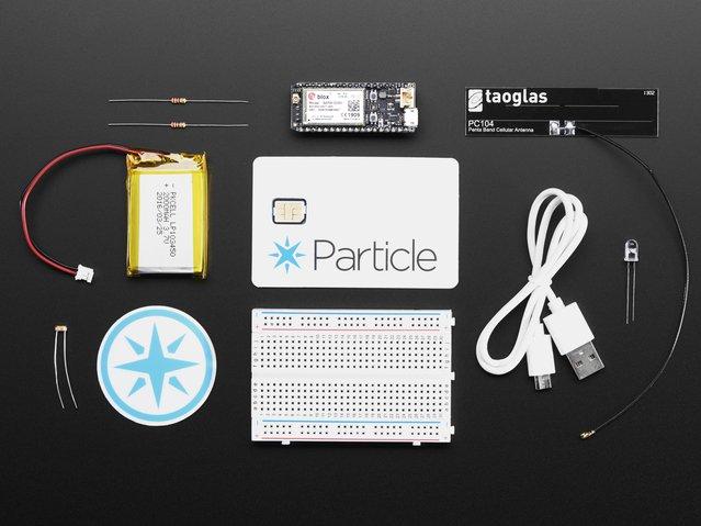 Adafruit Industries-3234 Cartes et kits de développement de systèmes intégrés Particle Electron Cellular IoT Kit - 2G Global