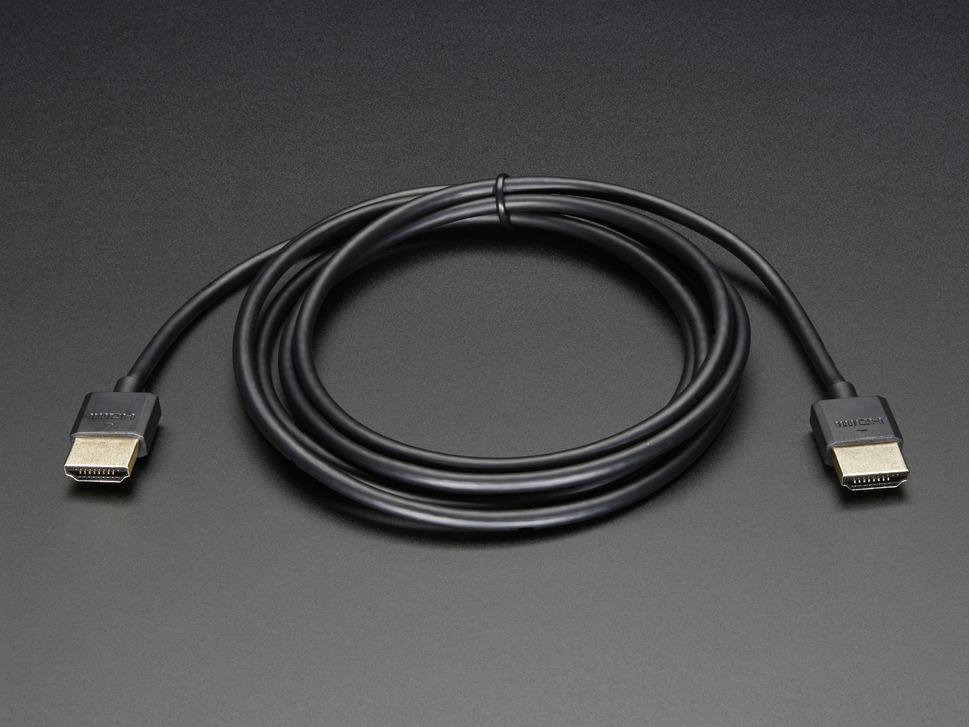 Adafruit Industries-2422  Slim HDMI Cable - 1820mm / 6 feet long