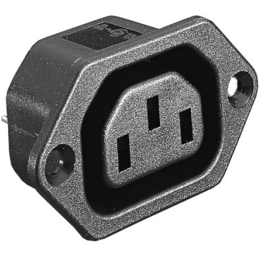 Bulgin Components PLC-PX0675/63/WH Raccordement d'alimentation Conn Inlet M 3 POS Solder Lug ST Panel Mount 3 Terminal 1 Port