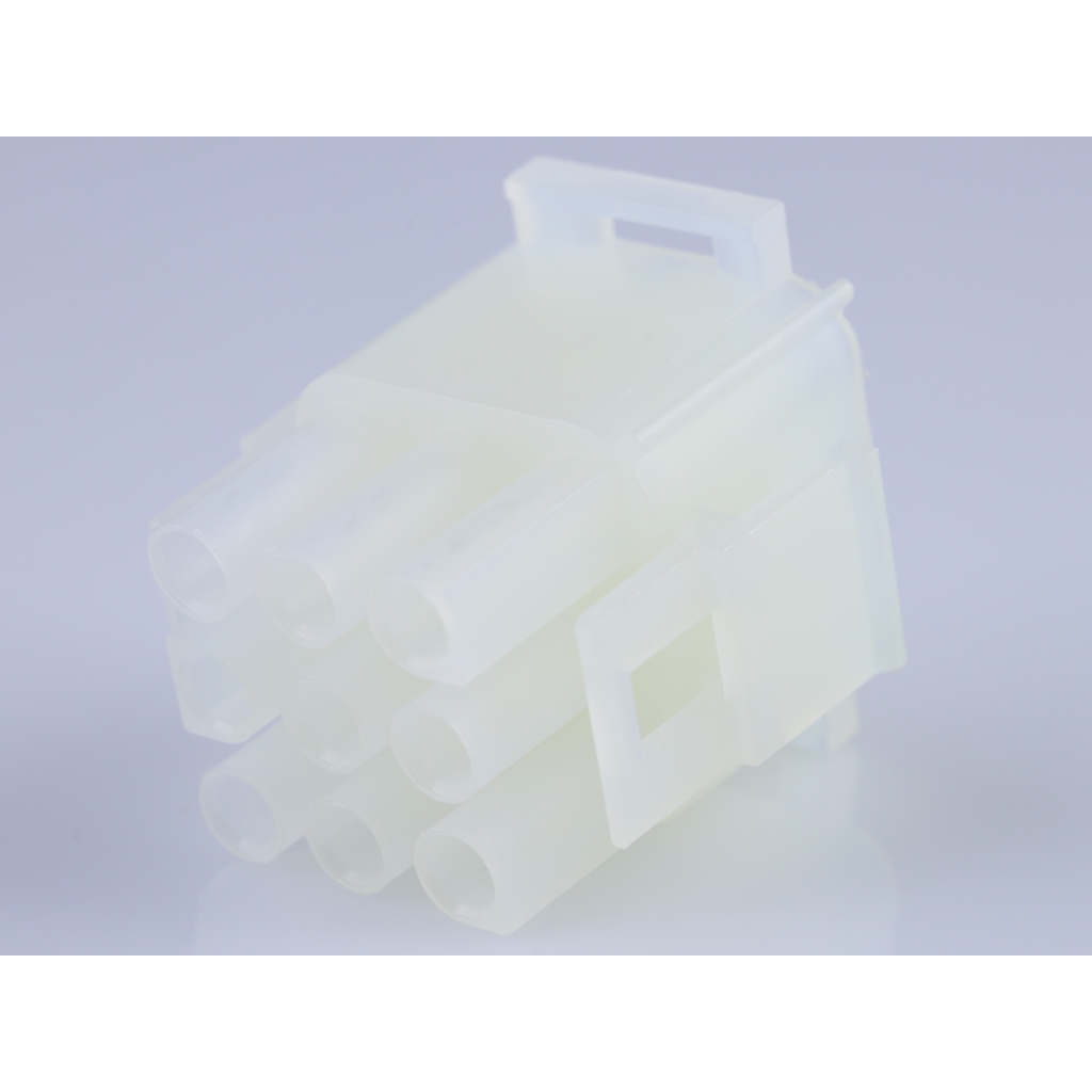 Molex-50841095 Gaine de câblage de raccordement discret Conn Housing M 9 POS 6.35mm Crimp ST Cable Mount Natural MLX™ Bag