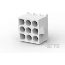 TE Connectivity-643426-1 Connector Headers and PCB Receptacles Conn Wire to Board HDR 9Power POS 6.35mm Solder ST Thru-Hole Bag