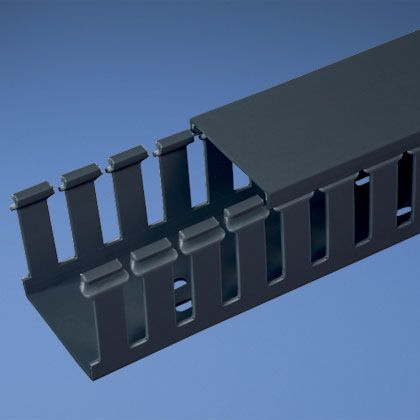 Panduit-G4X5BL6 配线槽 Wiring Ducts Slotted Rectangular Adhesive Polyvinyl Chloride Black