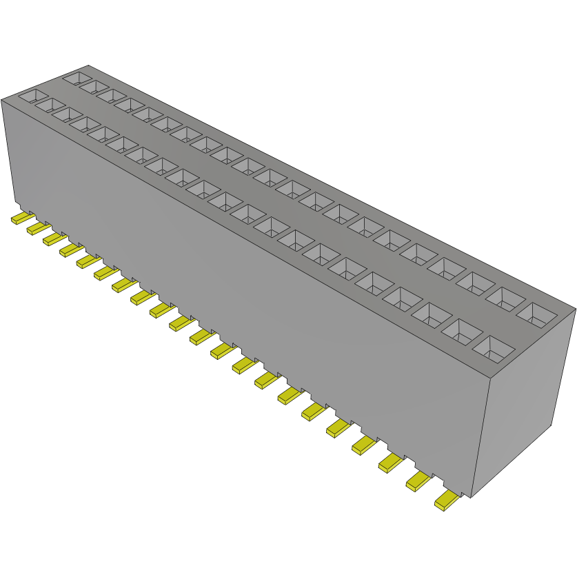 Samtec-RSM-121-02-S-D Steckverbinderleisten und Leiterplattenbuchsen Conn Socket Strip SKT 42 POS 1.27mm Solder ST Top Entry SMD Tube