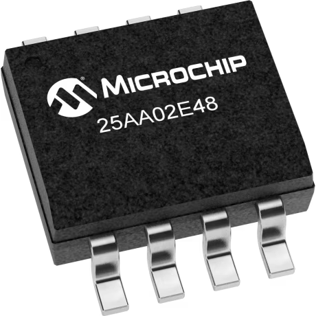 Microchip Technology-25AA02E48-I/SN EEPROM EEPROM Serial-SPI 2K-bit 256 x 8 2.5V/3.3V/5V 8-Pin SOIC N Tube