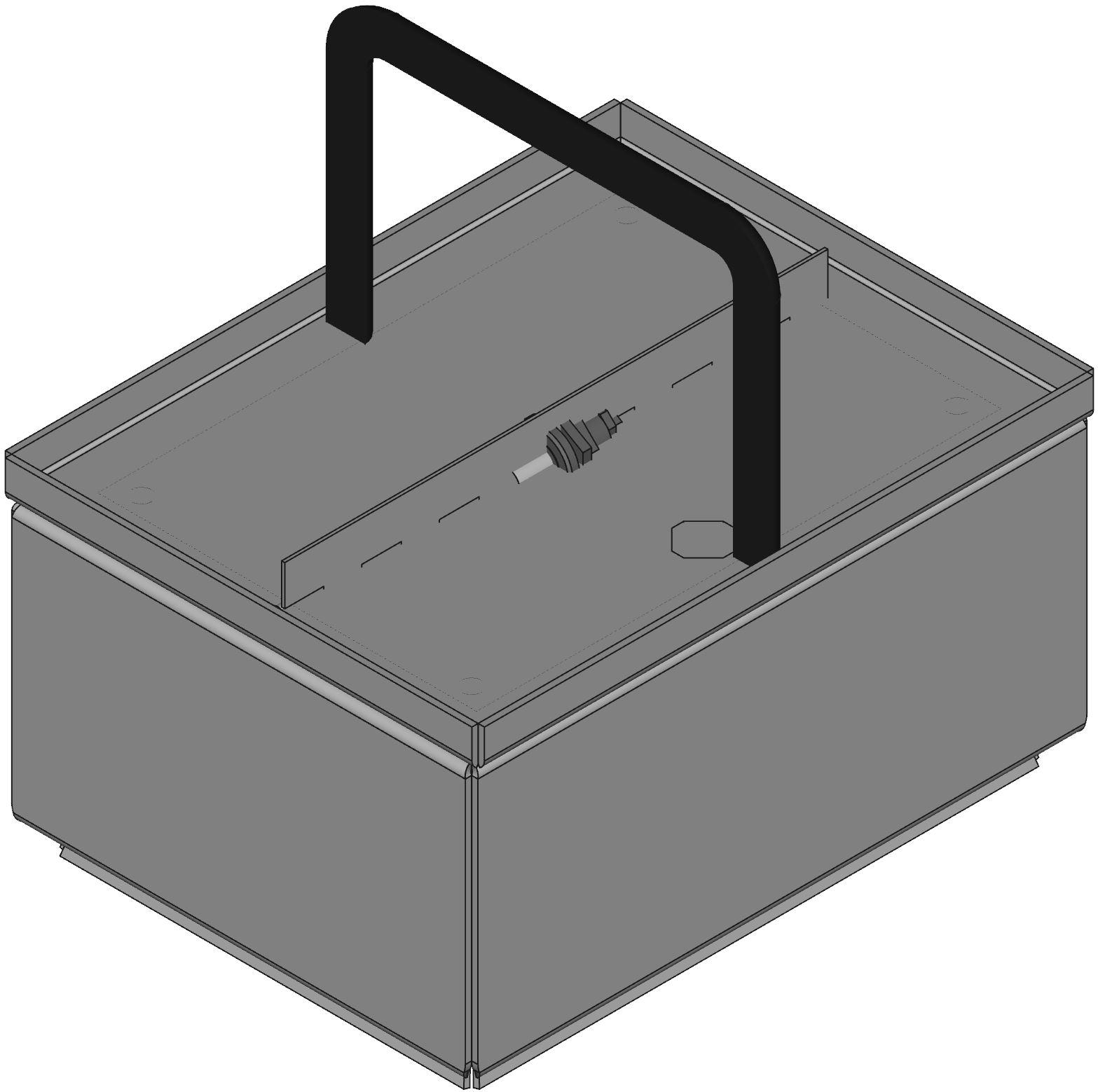 Hammond Manufacturing-EJ863AL Kästen, Gehäuse und Gestelle Natural Aluminum Panel Mount Junction Box