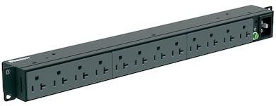 Panduit-P12B01M Unité de distribution d&rsquo;alimentation PDU Basic 120V to 240V 16A Horizontal Rackmount