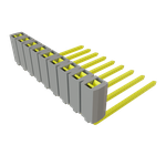 Conn Socket Strip SKT 9 POS 2.54mm Wire Wrap RA Thru-Hole Bulk