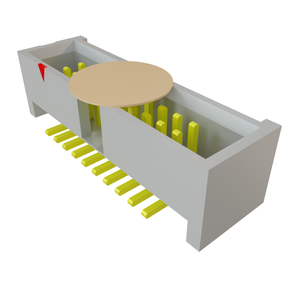 Samtec-SHF-110-01-L-D-SM-K-TR Connector Headers and PCB Receptacles Conn Shrouded Header (4 Sides) HDR 20 POS 1.27mm Solder ST Top Entry SMD T/R