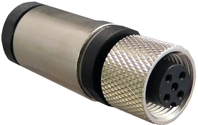 Bel Fuse-SS-12000-020 Steckverbinder, rund M12 A-Code Connector Straight 5 Positions