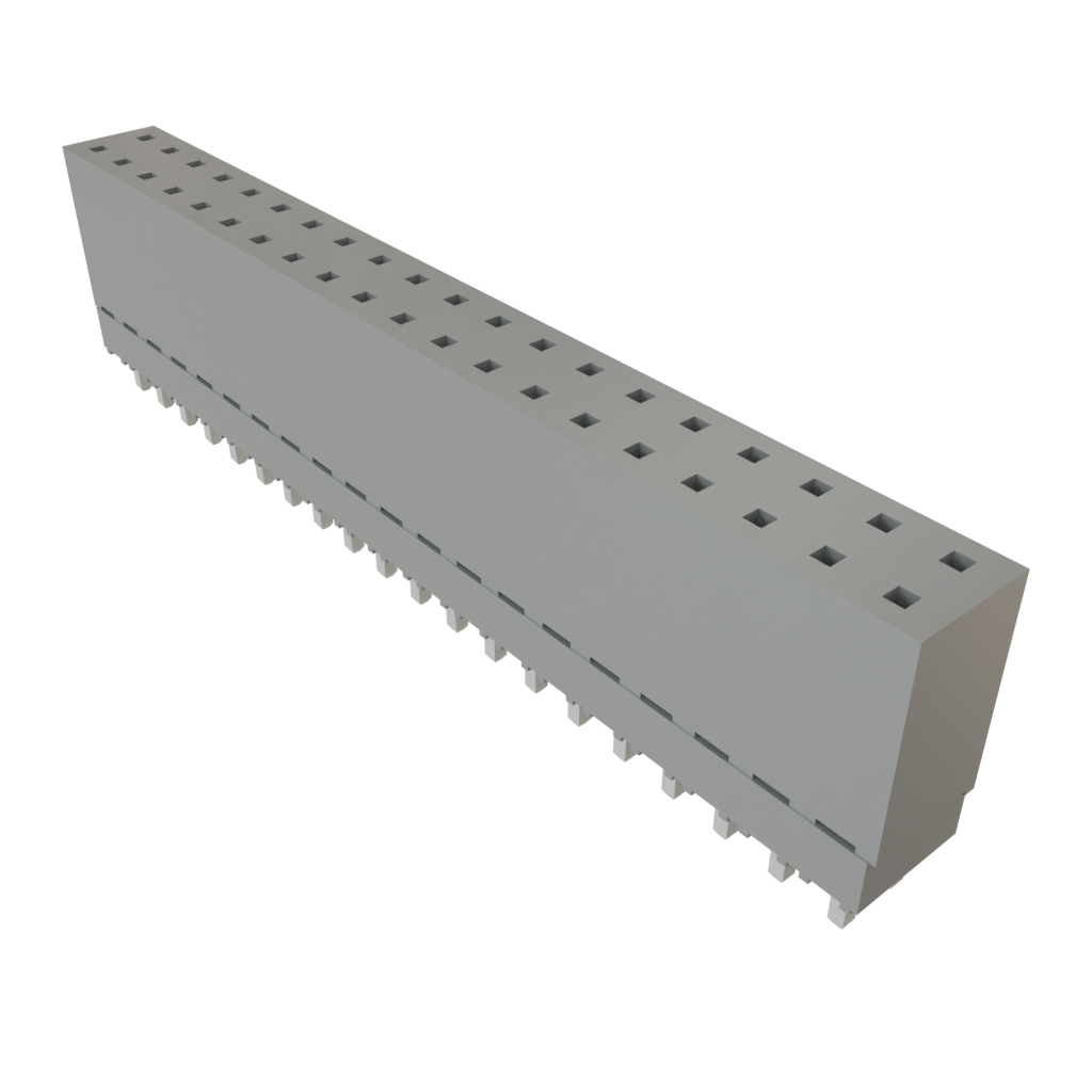 Samtec-ESQ-120-12-L-D Steckverbinderleisten und Leiterplattenbuchsen Conn Elevated Socket SKT 40 POS 2.54mm Solder ST Top Entry Thru-Hole Tube