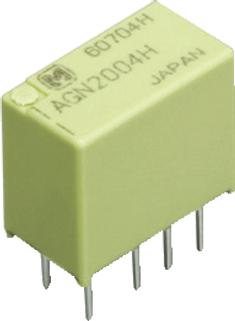 Panasonic-AGN20003 Relé de señal Signal Relay 3VDC 1A DPDT( (10.6mm 5.7mm 9mm)) THT