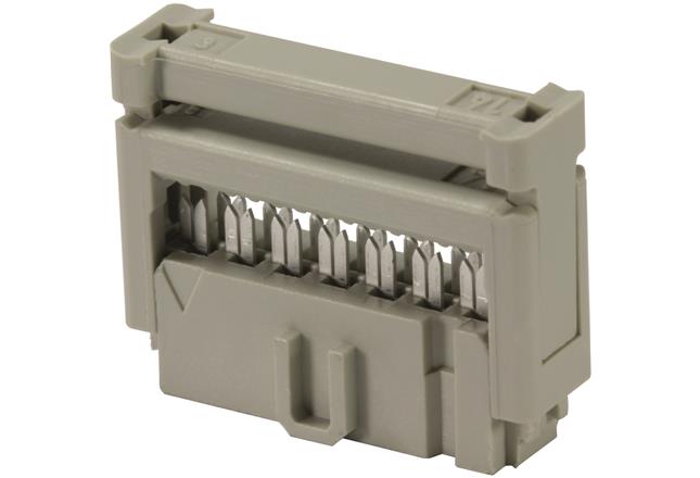 HARTING-09185065803 Cabezales del conector y receptáculos PCB Conn IDC Connector RCP 6 POS 2.54mm IDT RA Cable Mount