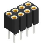 Fischer Elektronik-BLY 2 08 Steckverbinderleisten und Leiterplattenbuchsen Conn Socket Strip SKT 8 POS 2.54mm Solder ST Thru-Hole