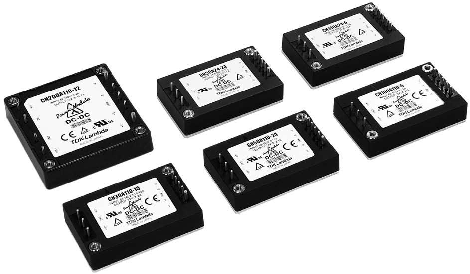 TDK-Lambda Americas-CN50A110-12 Convertisseur CC en CC et module de régulateur de commutation Module DC-DC 110VIN 1-OUT 12V 4.2A 50.4W 8-Pin