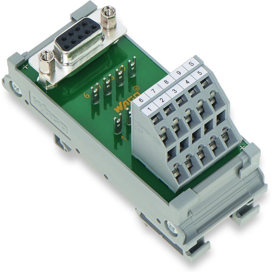 WAGO-289-726 Schnittstellenmodule Interface Module, with D-Subminiature Female Connector, 15-Pole