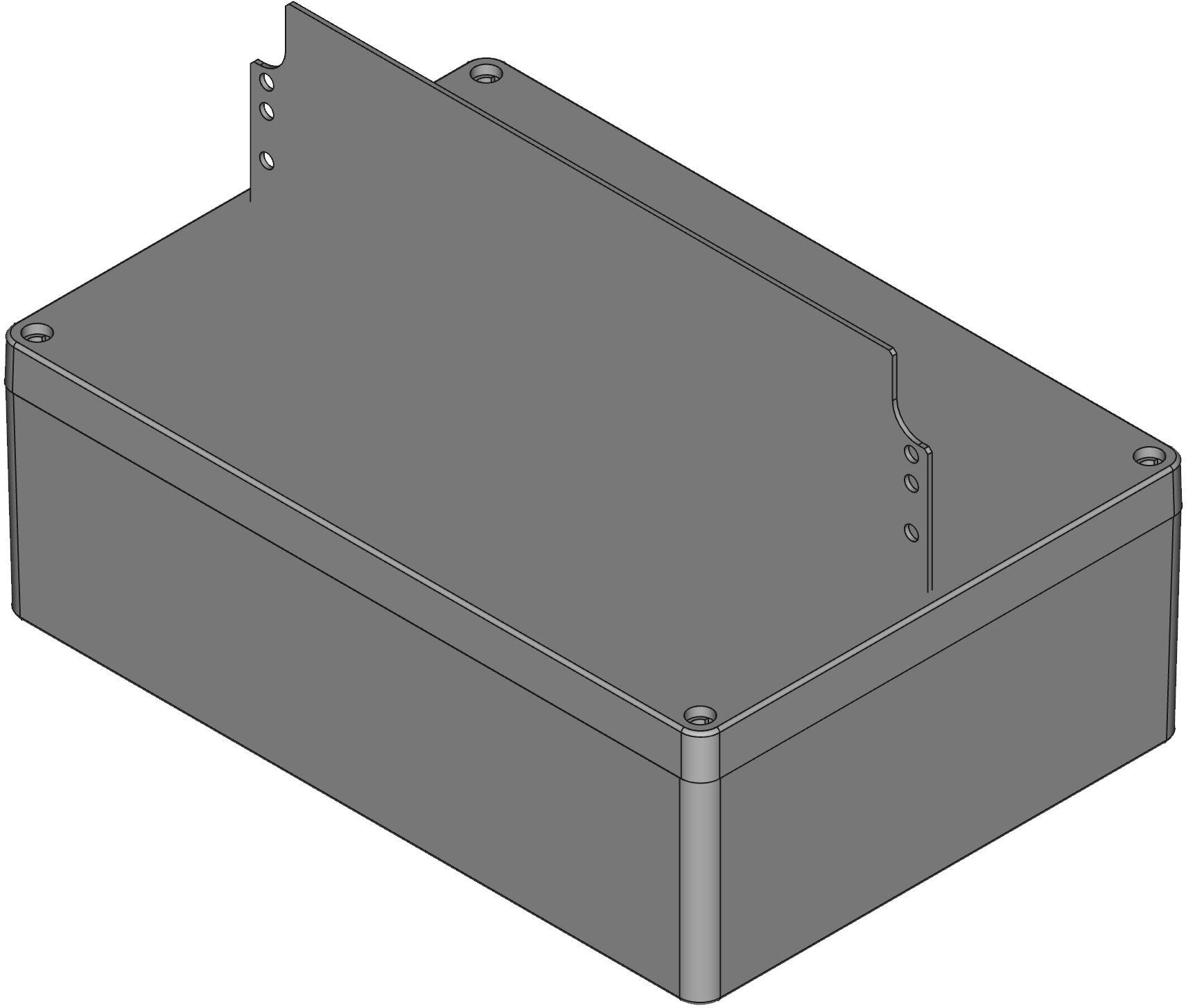 Hammond Manufacturing-1590Z235BK Kästen, Gehäuse und Gestelle Black Die Cast Aluminum Wall Mount Watertight Enclosure